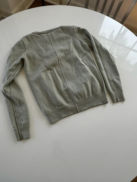 AllSaints light grey cashmere crew neck sweater - Picture 7 of 15